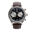 Stainless Steel Trainmaster Cannonball 43 MM Automatic Chronograph Watch Black Dial w/ Box &amp; Papers