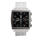 Stainless Steel Monaco 38 MM Automatic Watch Black Dial CW2111-0 w/ Box