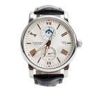 Stainless Steel TimeWalker GMT 42 MM Automatic Watch Silver Dial 7393 w/ Box Coeur Cult Core