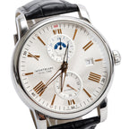 Stainless Steel TimeWalker GMT 42 MM Automatic Watch Silver Dial 7393 w/ Box Coeur Cult Core