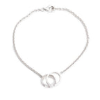 18k White Gold Interlocking Love Bracelet w/ Receipt Coeur Cult Core