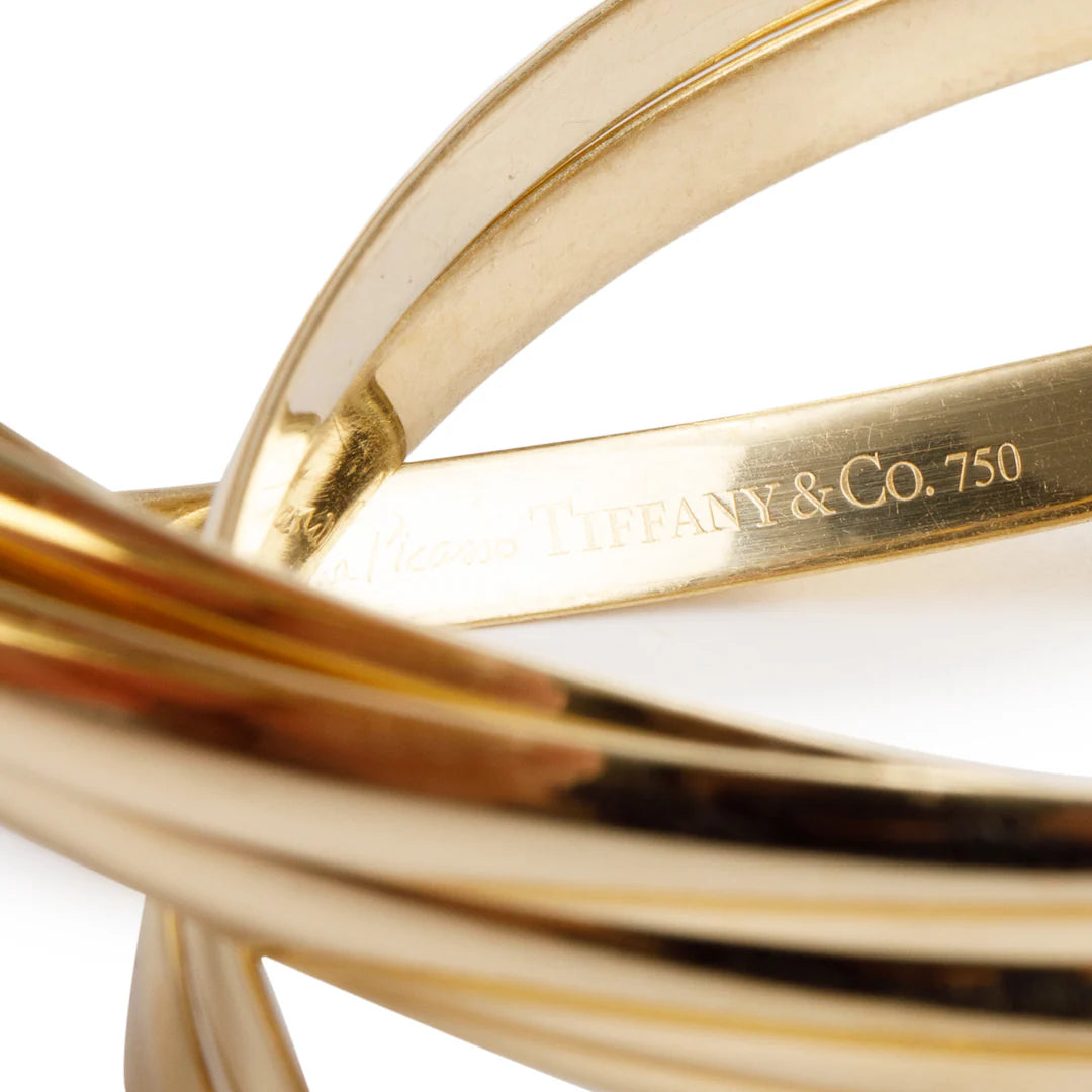 Paloma Picasso 18k Yellow Gold Melody Nine-Bangle Bracelet w/ Box Coeur Cult Core