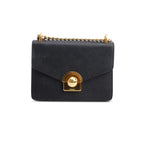 Black Saffiano Soft Calf Leather Arcade Shoulder Bag w/ Authentcity Card Coeur Cult Core