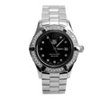 Stainless Steel Diamond Bezel Aquaracer 27 MM Quartz Watch Black Diamond Dial WAF141D w/ Box &amp; Papers