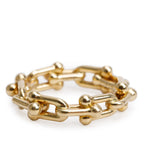 18k Yellow Gold HardWear Micro Link Ring, Size 4.5 w/ Box Coeur Cult Core