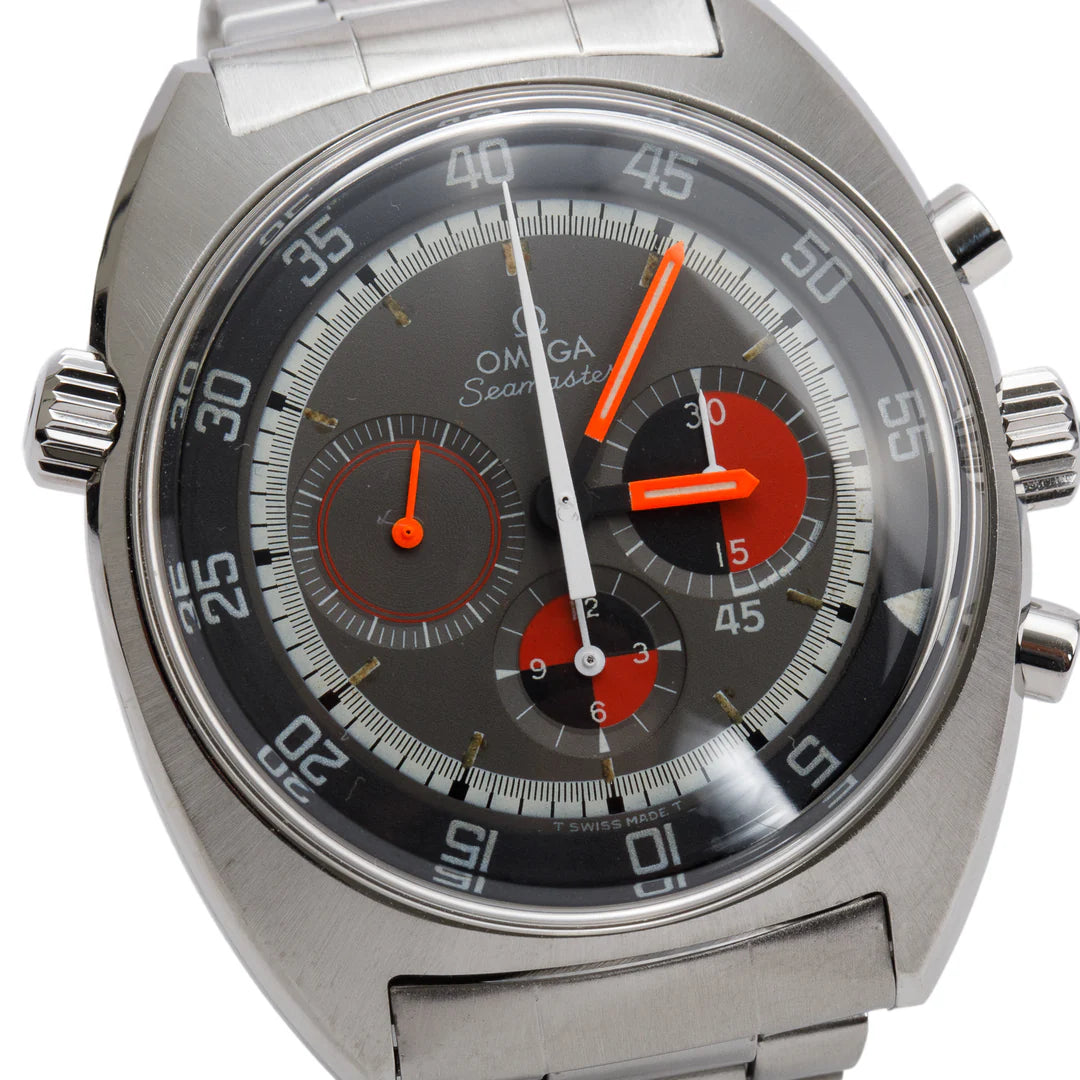 Vintage Stainless Steel Seamaster Soccer Timer 41 MM Chronograph Manual Watch 145.019