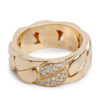 18k Yellow Gold Diamond La Dona Ring, Size 55 7.25 Coeur Cult Core