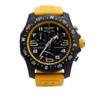 Breitlight Black Polymer Endurance Pro 44MM Watch Yellow X82310 w/ Box &amp; Papers Coeur Cult Core