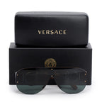 4391 Brown Havana Acetate Medusa Biggie Shield Sunglasses w/ Box &amp; Case Coeur Cult Core