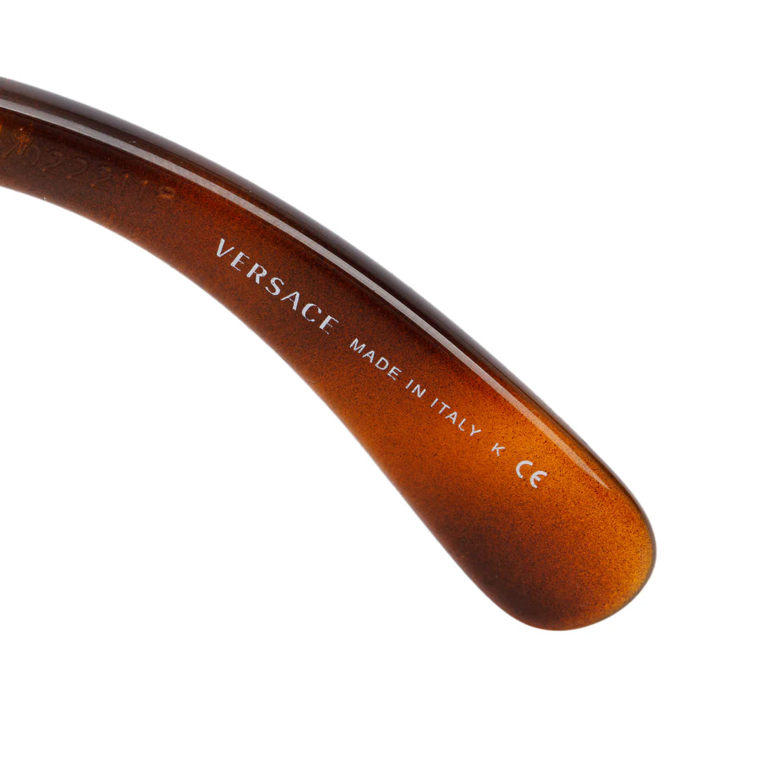 4391 Brown Havana Acetate Medusa Biggie Shield Sunglasses w/ Box &amp; Case Coeur Cult Core