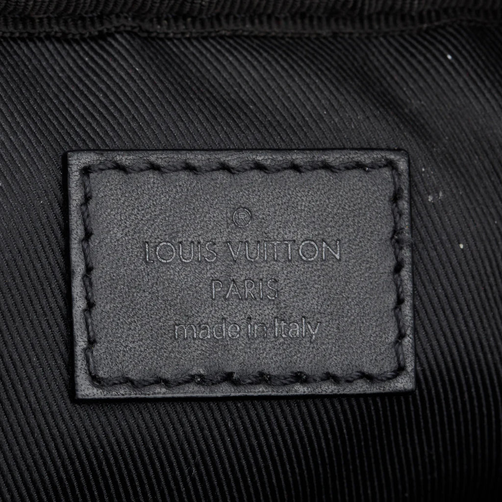 Black Damier Infini Calfskin Leather Sirius Messenger Bag w/ Box
