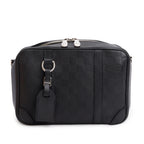 Black Damier Infini Calfskin Leather Sirius Messenger Bag w/ Box