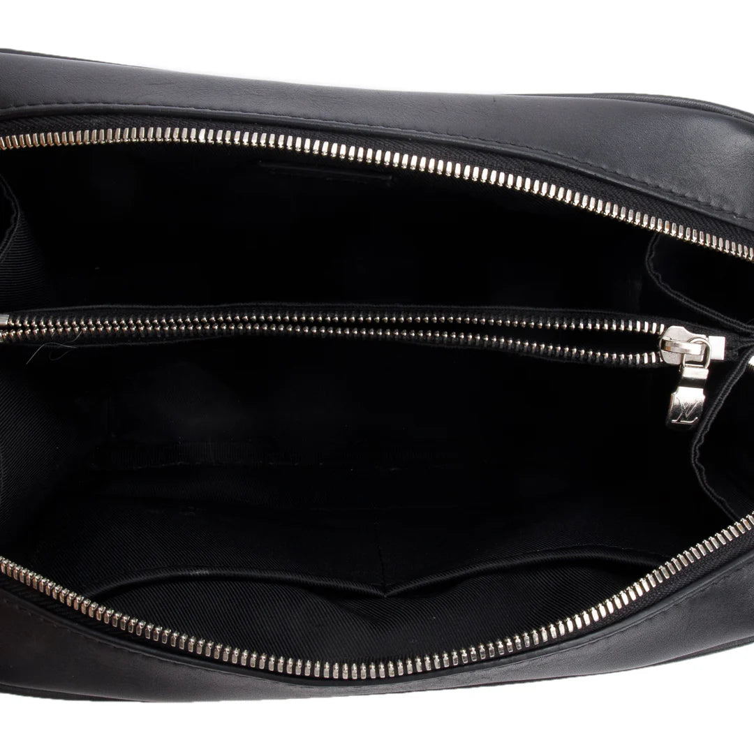 Black Damier Infini Calfskin Leather Sirius Messenger Bag w/ Box