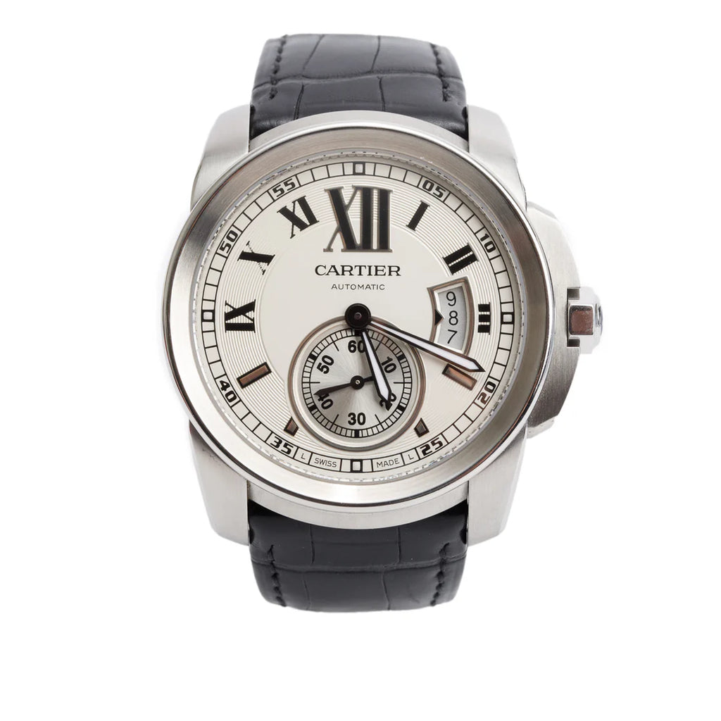 Stainless Steel Calibre de 42 MM Automatic Watch 3389 w/ Box Coeur Cult Core