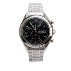 Stainless Steel Speedmaster Date 39 MM Automatic Chronograph Watch Black Dial w/ Papers