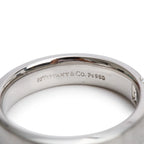 The Charles Setting Platinum &amp; Baguette Diamond 5 MM Satin Finish Ring, Size 8 w/ Box Coeur Cult Core