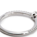 Platinum 0.17 ct. Diamond Novo Engagement Ring, Size 5.5 Coeur Cult Core