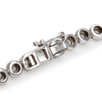 14k White Gold 4.00 tcw. Graduated Diamond Necklace Coeur Cult Core
