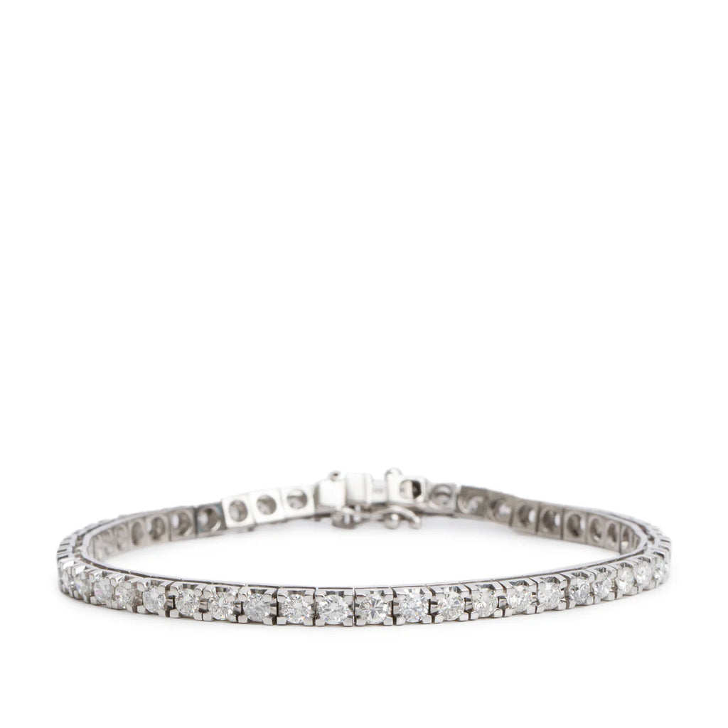14k White Gold 4.08 tcw. Diamond Tennis Bracelet Coeur Cult Core