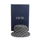Navy Oblique Buckle Bucket Hat, Size M w/ Box Coeur Cult Core