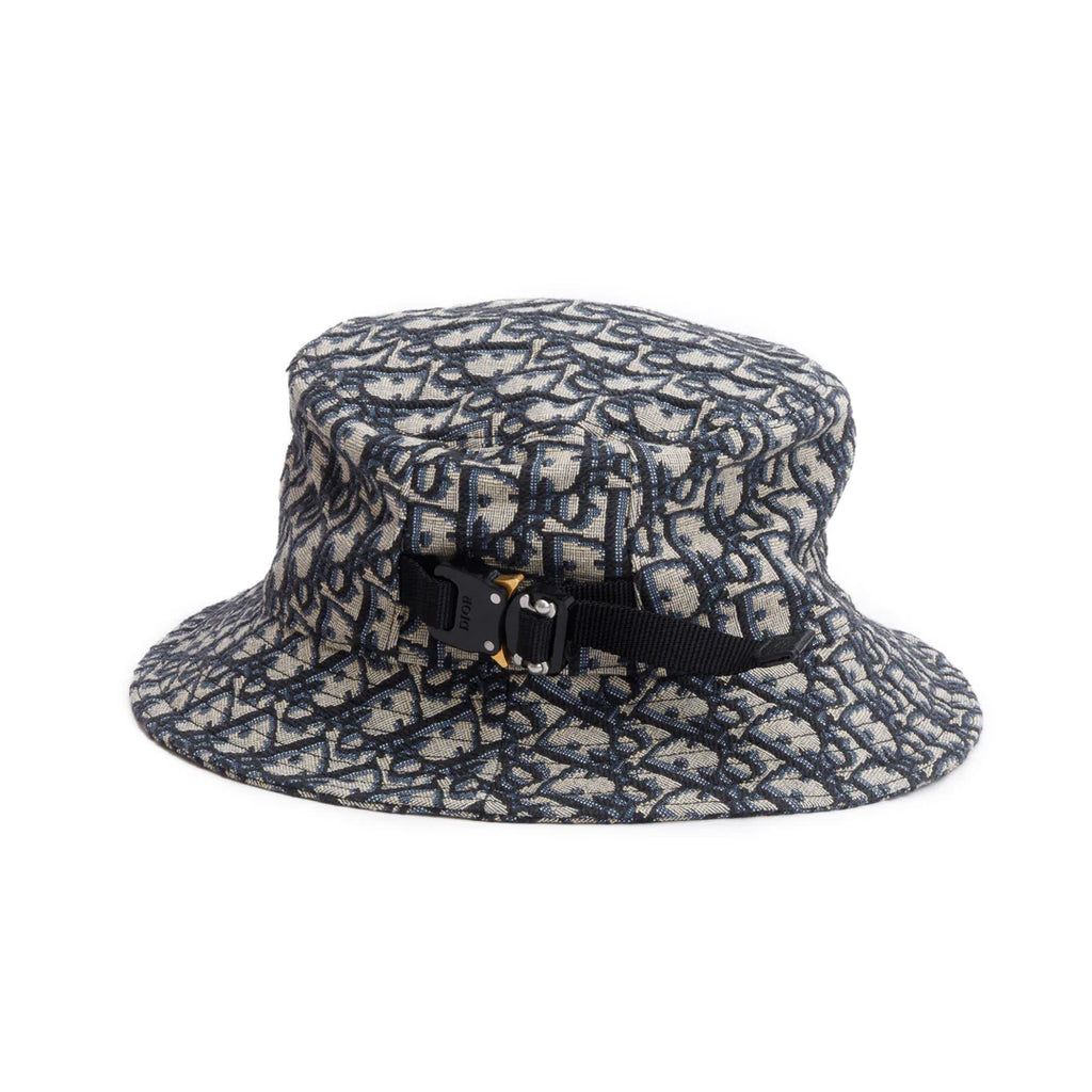 Navy Oblique Buckle Bucket Hat, Size M w/ Box Coeur Cult Core
