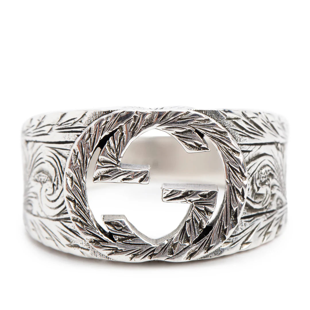 Sterling Silver Interlocking G Ring, Size 21 9.5 w/ Box Coeur Cult Core