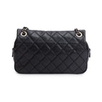 Black Quilted Calfskin Leather Paris-Edinburgh Coco Sporran Flap Bag w/ Box and Authenticity Card Coeur Cult Core