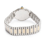 Stainless Steel &amp; 18k Yellow Gold Plated Must de 21 28 MM Watch 9010 w/ Case &amp; Papers Coeur Cult Core