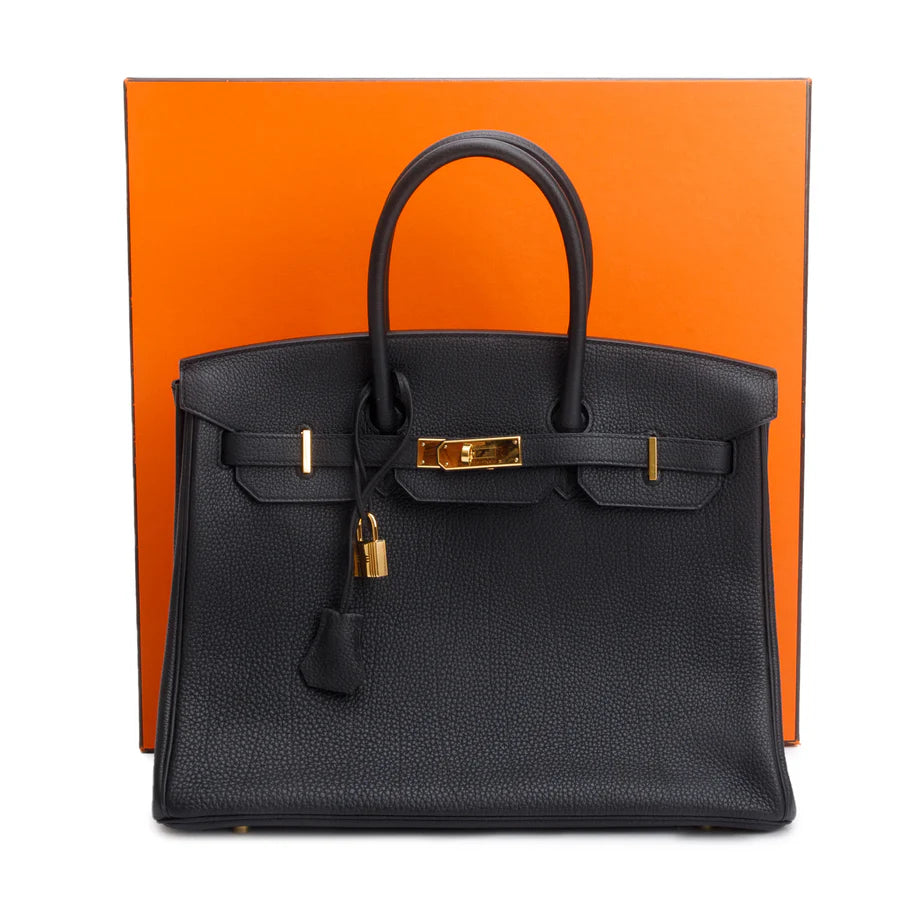 Noir Togo Birkin 35 w/ Box Coeur Cult Core