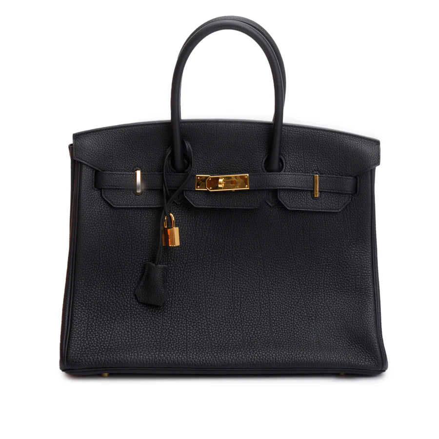 Noir Togo Birkin 35 w/ Box Coeur Cult Core