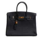 Noir Togo Birkin 35 w/ Box Coeur Cult Core