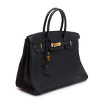 Noir Togo Birkin 35 w/ Box Coeur Cult Core
