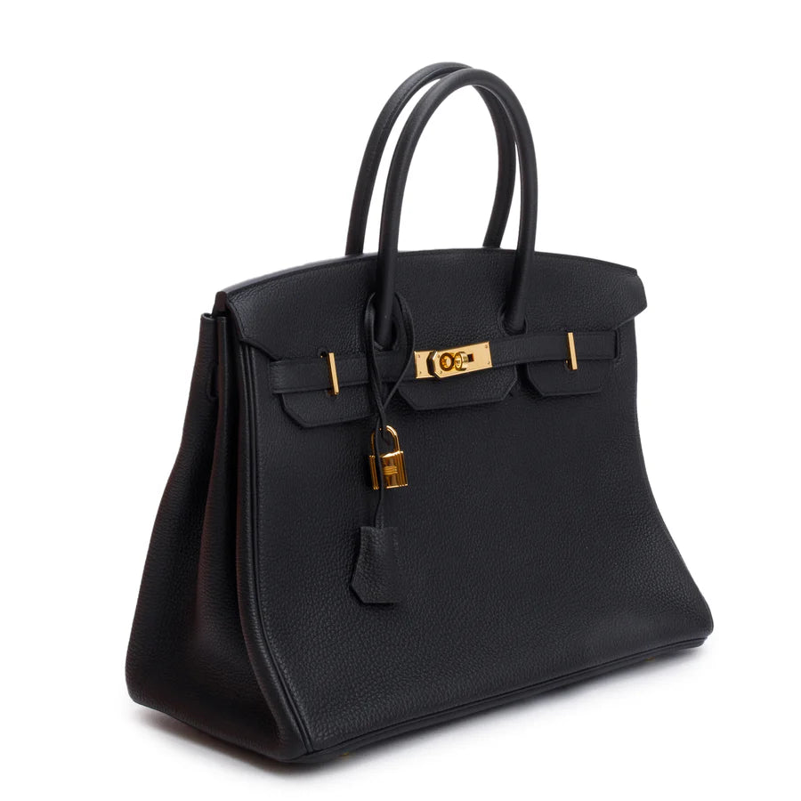 Noir Togo Birkin 35 w/ Box Coeur Cult Core