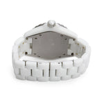 White Ceramic Diamond Bezel J12 38 MM Automatic Watch