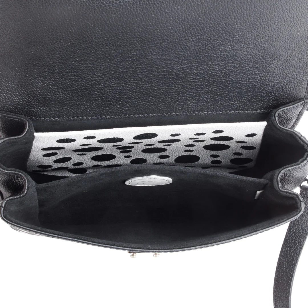 x Yayoi Kusama 2023 Black Infinity Dots Monogram Empreinte Leather Pochette Metis