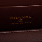 Black Caviar Quilted Small Vanity Case w/ Chain