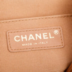 Beige Lambskin Quilted Small Duma Drawstring Backpack Coeur Cult Core