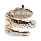 BVLGARI 2025 Stainless Steel &amp; 18k Yellow Gold Serpenti Tubogas Watch 103648 w/ Box &amp; Papers Coeur Cult Core