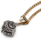14k Yellow Gold 1.12 ct. Diamond Solitaire Pendant Necklace Coeur Cult Core