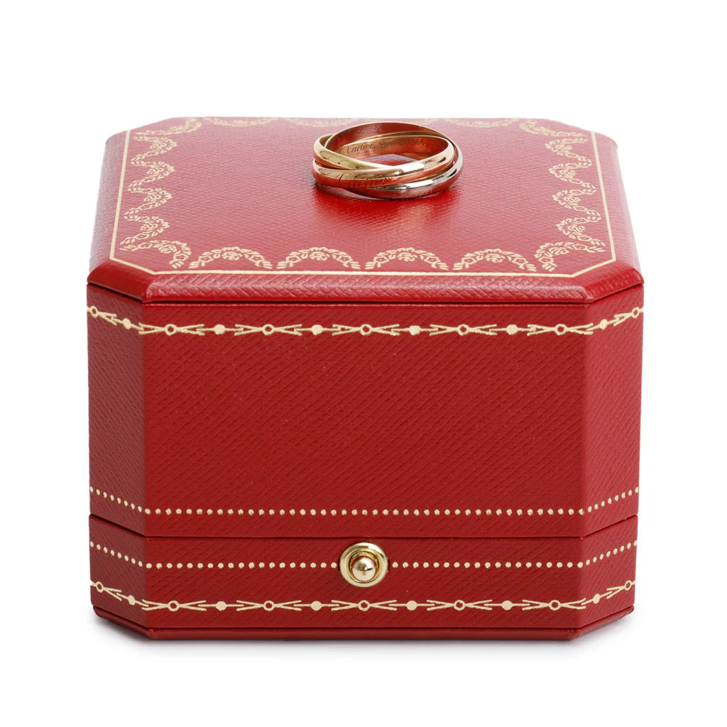 18k Tri-Gold Trinity Rolling Ring, Small Model Size 54 7 w/ Box Coeur Cult Core