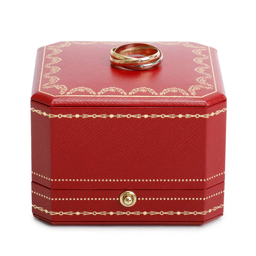 18k Tri-Gold Trinity Rolling Ring, Small Model Size 54 7 w/ Box Coeur Cult Core