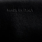2023 Black Satinated Calfskin Small 16 Top Handle Bag w/ Strap
