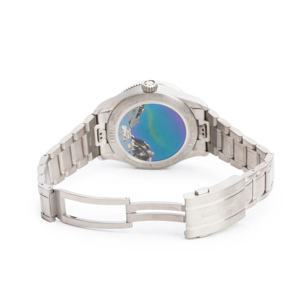 2023 Limited Edition Titanium 1858 Geosphere 0 Oxygen South Pole Exploration 42 MM Automatic Watch Blue Dial 7511 w/ Box &amp; Papers