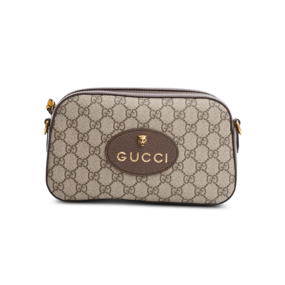 2022 GG Supreme Monogram Web Neo Vintage Shoulder Bag w/ Box, Strap &amp; Receipt