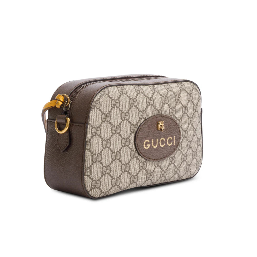 2022 GG Supreme Monogram Web Neo Vintage Shoulder Bag w/ Box, Strap &amp; Receipt