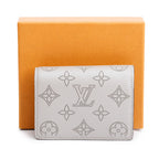 Grey Mahina Leather Clea Wallet w/ Box
