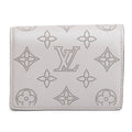 Grey Mahina Leather Clea Wallet w/ Box