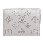 Grey Mahina Leather Clea Wallet w/ Box
