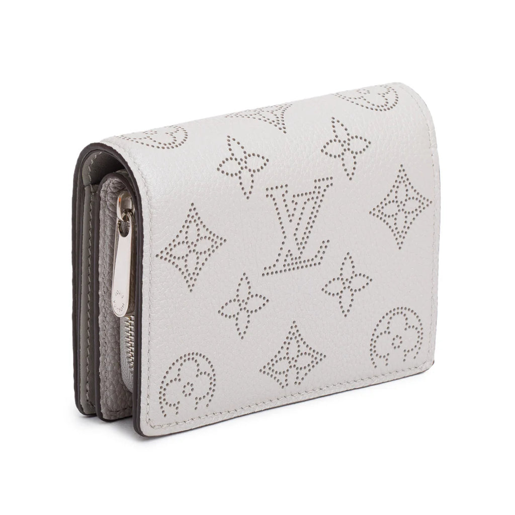Grey Mahina Leather Clea Wallet w/ Box
