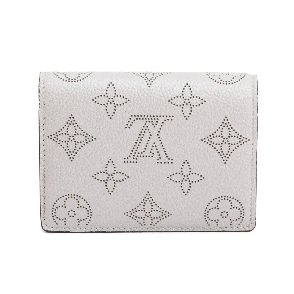 Grey Mahina Leather Clea Wallet w/ Box